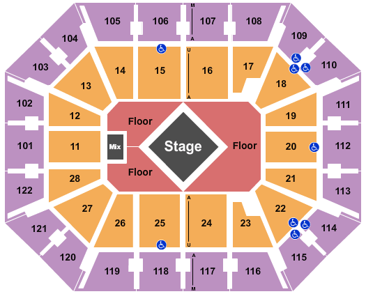 Mohegan Sun Arena Metallica Seating Chart